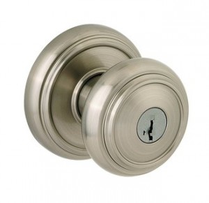 Satin Nickel Alcott Key Doorknob