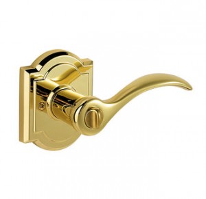 Tobin Privacy Polished Brass Door Handle