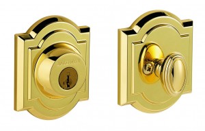 Baldwin Polished Brass Doorknob Keylock